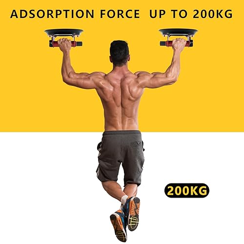 Miniatura 3 de Paquete de 2 ventosas de 8 pulgadas para vidrio, ventosas de vidrio resistentes para levantar vidrio grande, carga máxima de 880 libras, potente