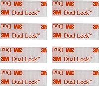 Vista 1 de HSTECH EZ Pass/IPass/IZoom Toll Tag Mounting Kit - 8 Pcs (4 Sets) Reclosable Fastener Dual Lock Tape Strips