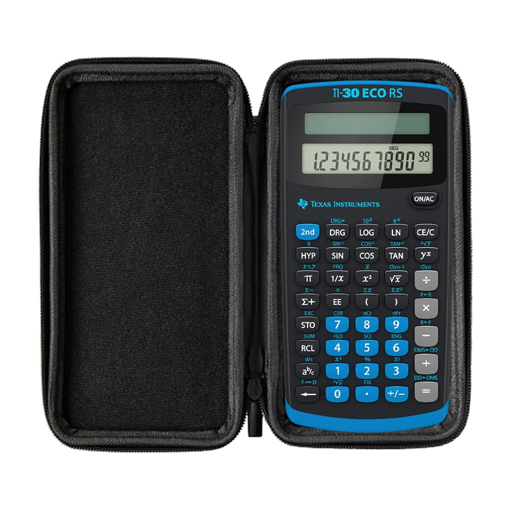 Calcuso TI 30 Eco RS Scientific Calculator + WYNGS Protective Case Blue + Extended Warranty from Calcusa, TI-30 ECO RS - Image 3