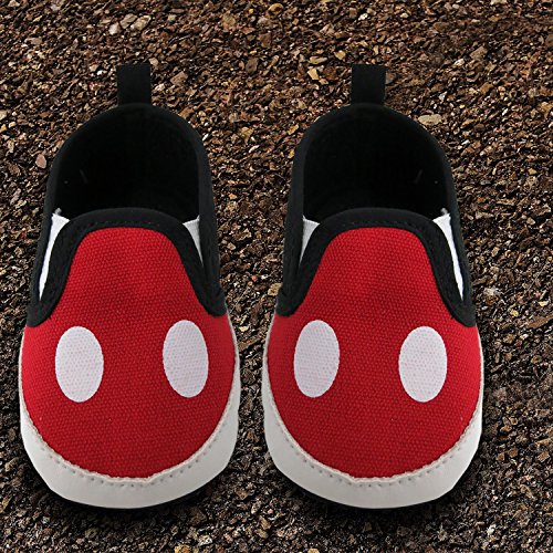 Disney Mickey Mouse Red and Black Infant Shoes - Image 8