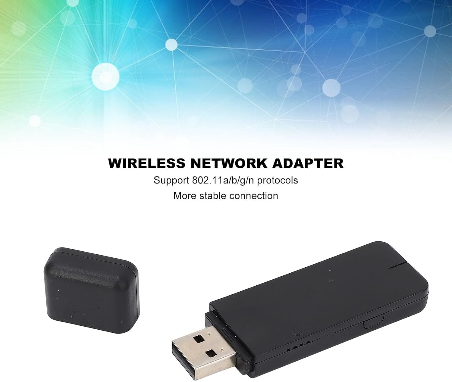 Goshyda RT3572 USB Adapter, 300Mbps 2.4G 5G Dual Band Network Adapter for, for WIS09ABGN Series, for B, C, D, E, ES Series TV