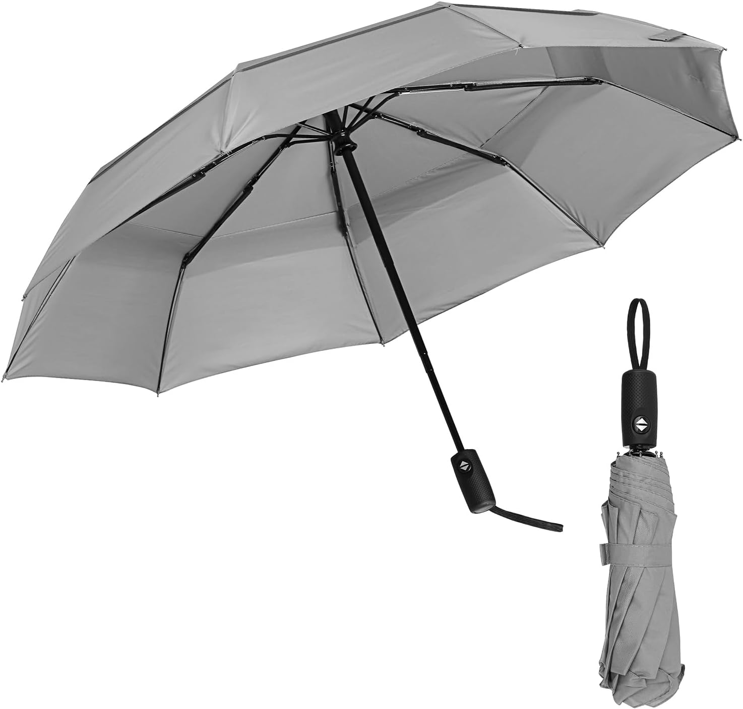 Windproof Travel Umbrella, Automatic Umbrellas for Rain, Compact