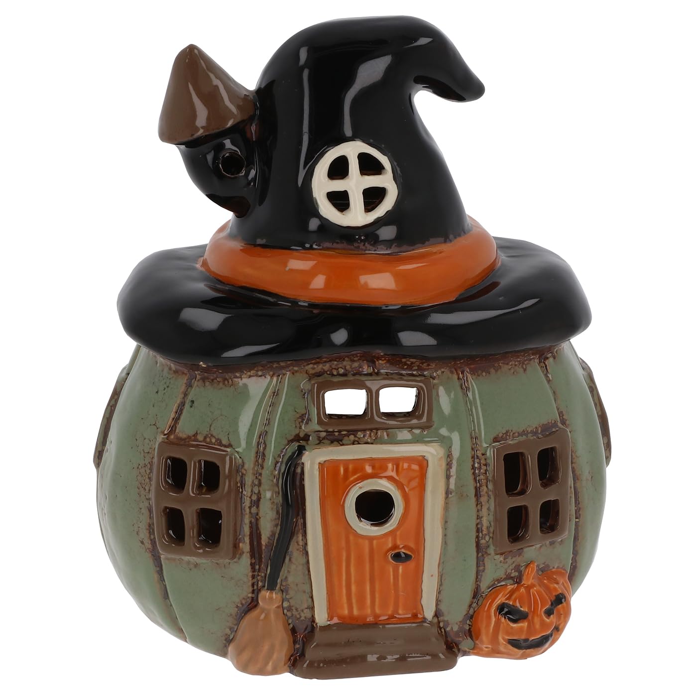Shudehill Giftware Village Pottery Halloween Tealight Holders (Witches Cauldron)