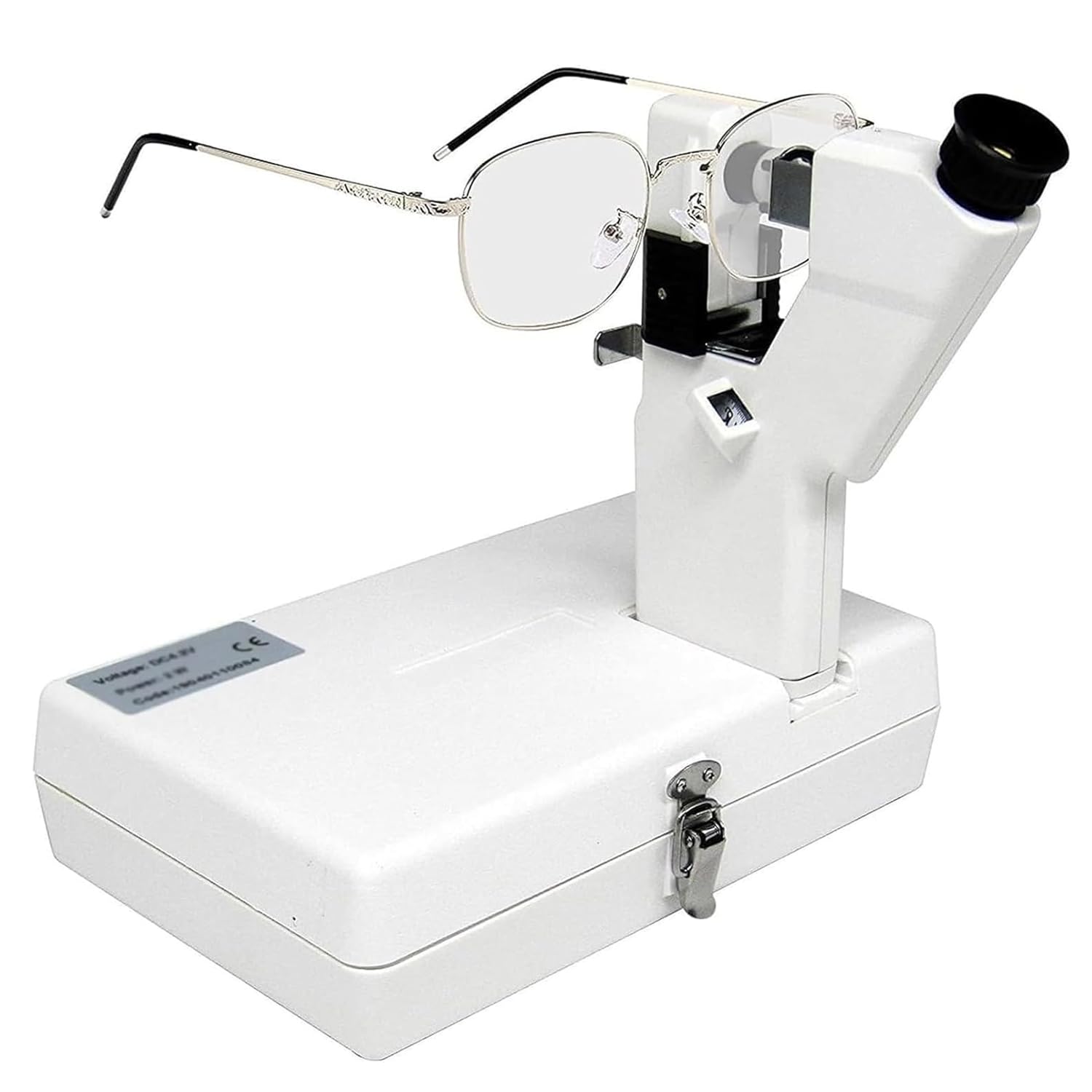 JXYQ Optometry Lensometer, Portable Manual Focimeter for Opticians, Lens Diameter 20-80mm, Accurate Measurement Range: 0-±15d for Professional Use