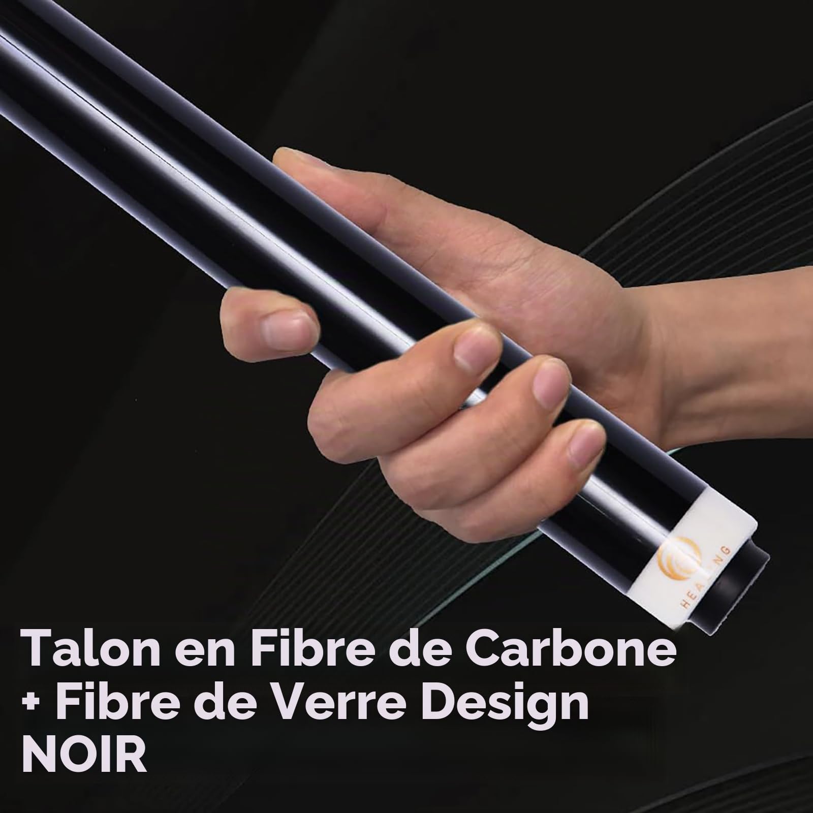 Excellentes performances : ce billard professionnel en fibre de carbone de 147 cm est équipé d'une tête de 12,4 mm, pèse 19 ~ 20 oz et est adapté pour les boules noires huit et neuves.
