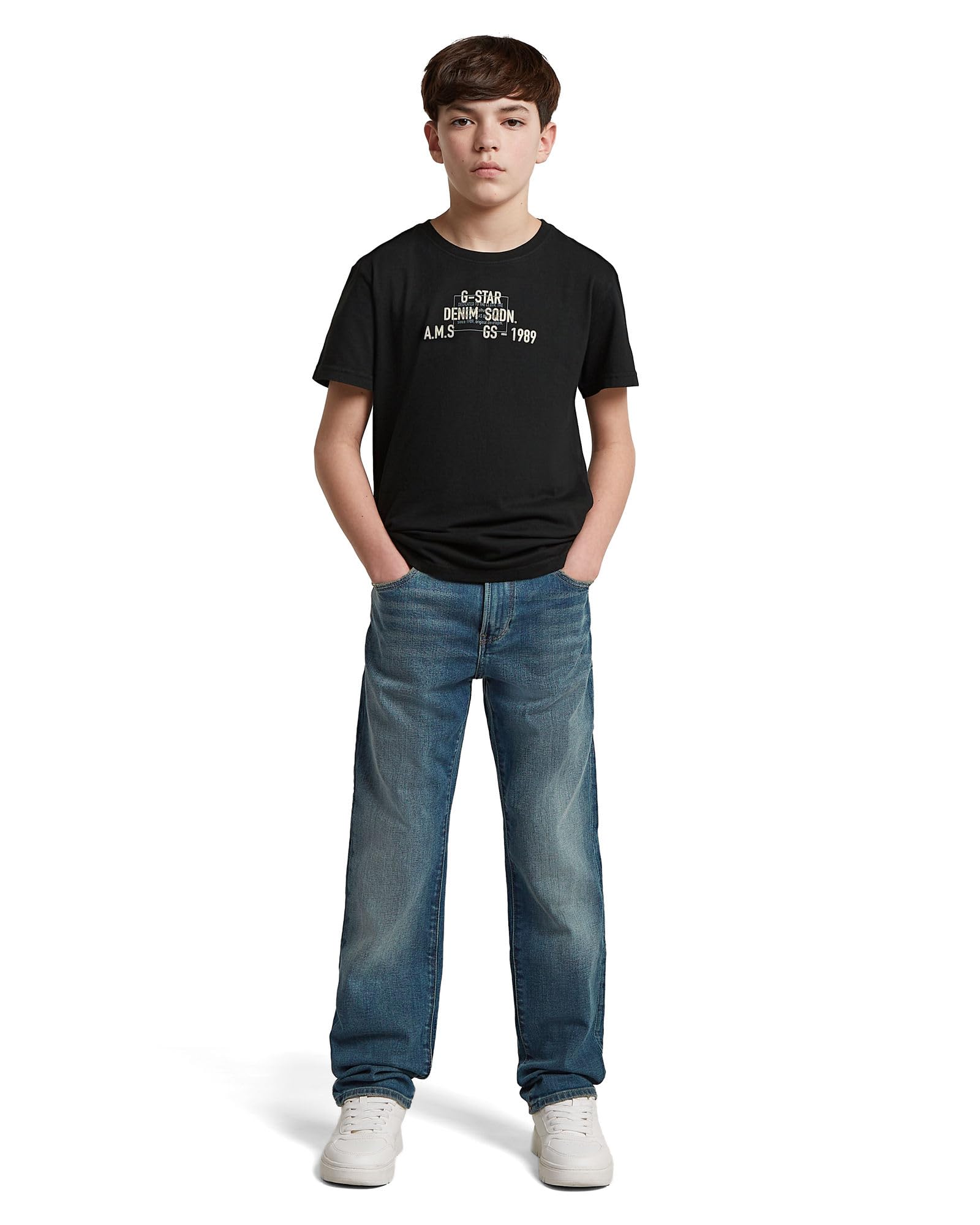 G-Star Jungen Jeans Boys 3301 Straight Tapered Jeans