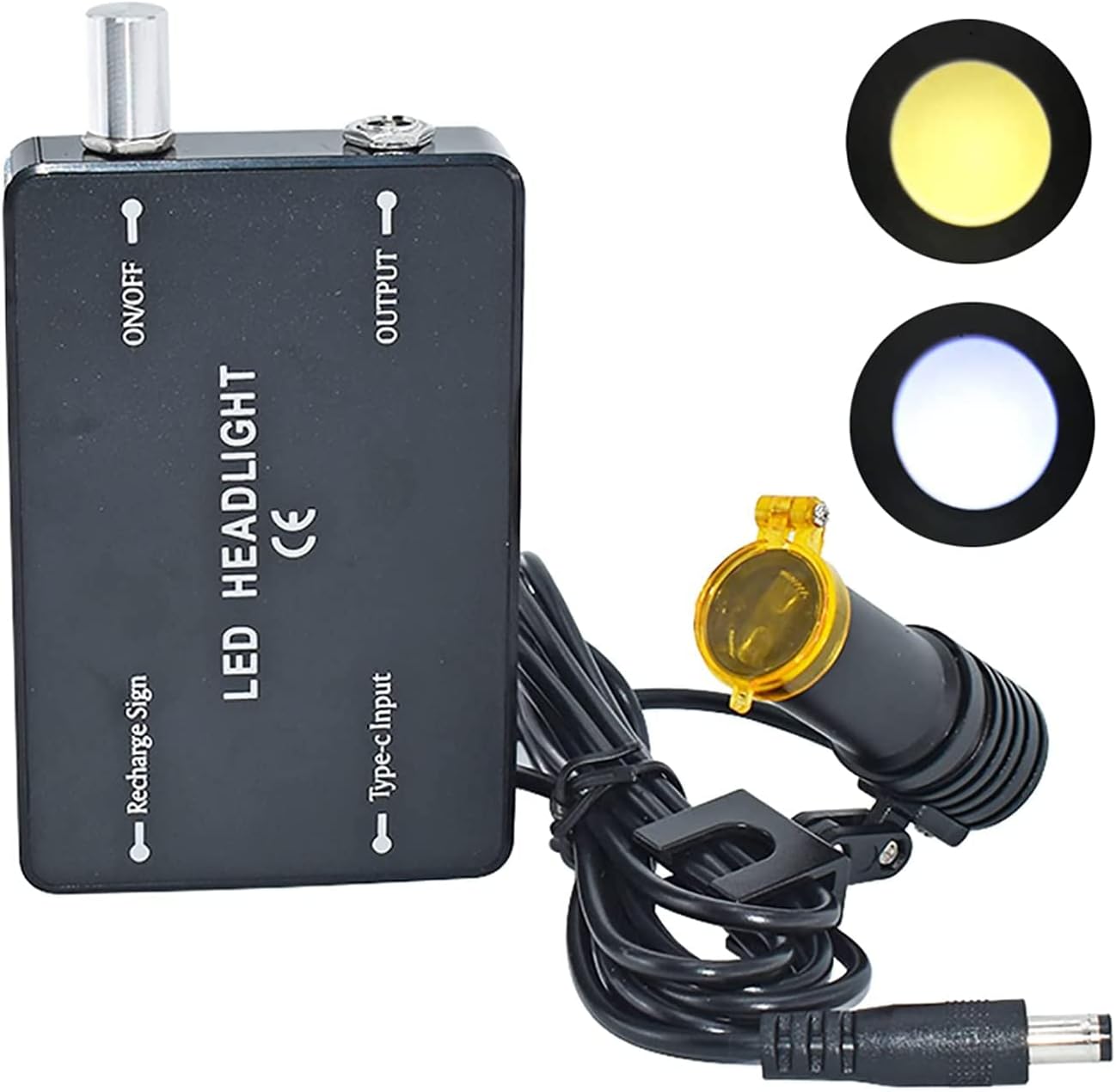Luz para lupas dentales, lámpara de cabeza para odontología, luz de cabeza dental LED portátil con clip, lámpara de cabeza de alto brillo para todas las lupas binoculares médicas quirúrgicas