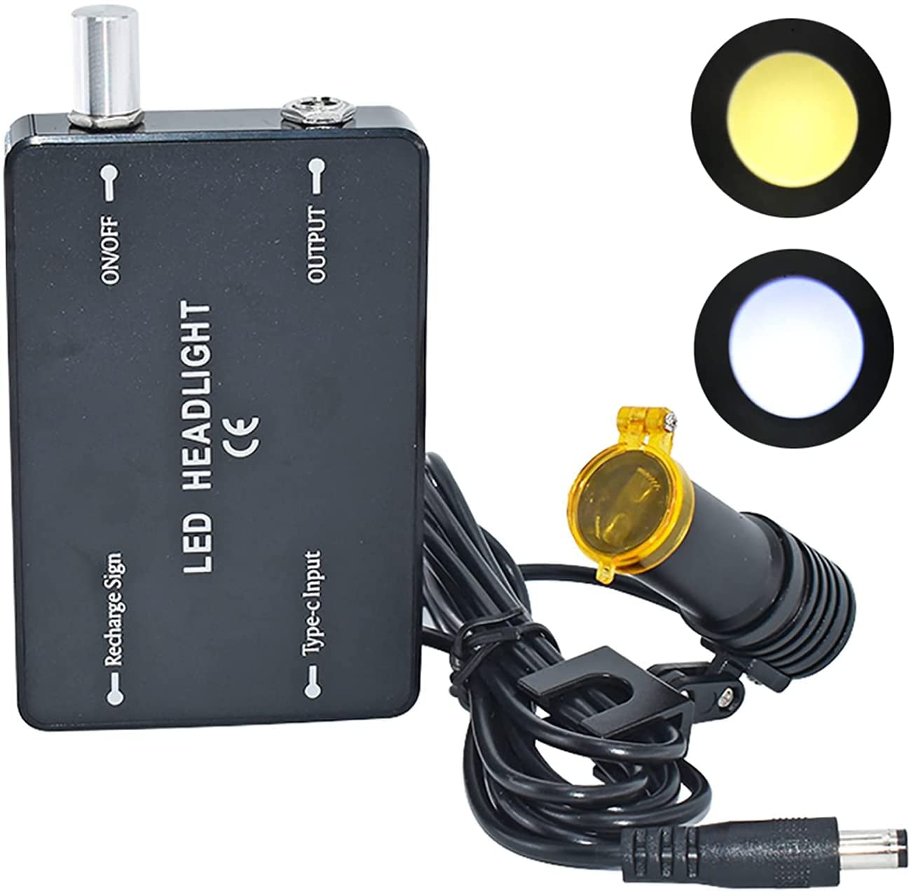 Luce per occhialini dentali, lampada frontale per odontoiatria, lampada frontale dentale a LED portatile con clip, lampada frontale ad alta luminosità per tutti gli occhialini binoculari med