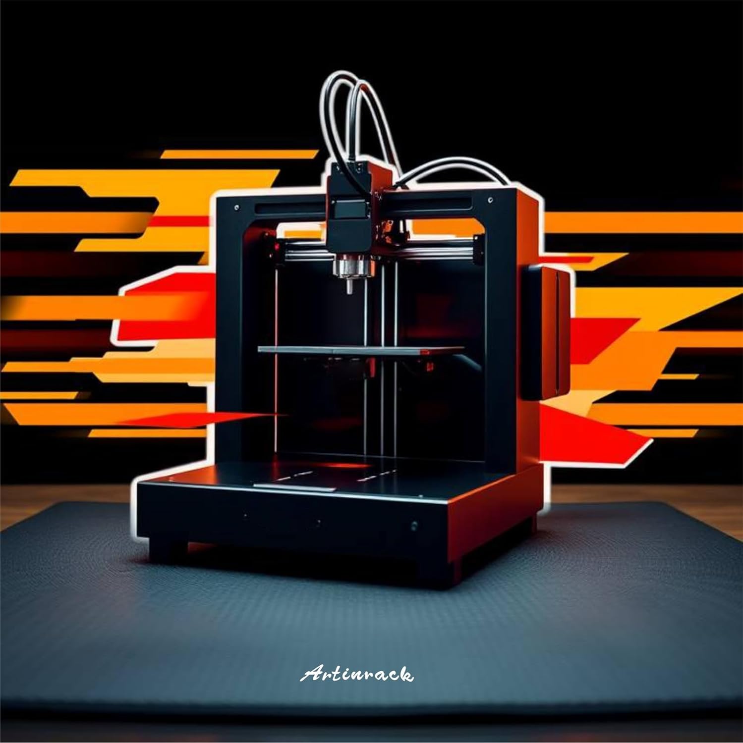 High-Rebound Anti Vibration Pads Set, 2PCS Vibration Damping Mat for Noise Reduction & Higher Print Accuracy, 22'' x 22'' Base Mat for 3D Printer, CNC Router Machine, Laser Engravers