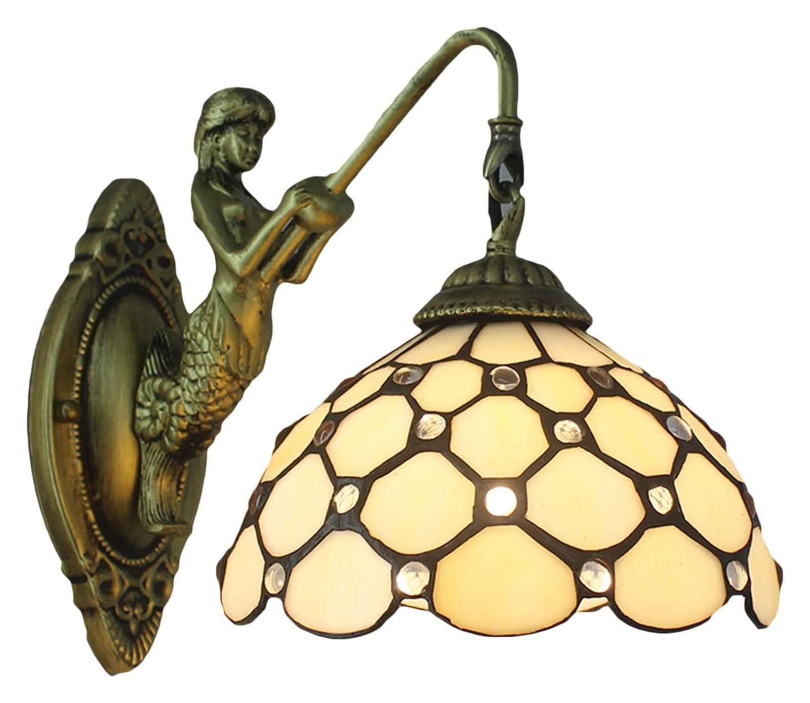 HYJAUSXB Wall Lamps Sconces GZDD Vintage LED Baroque Lamp Hand Made Lights for Bedroom Porch Hallway Home Indoor Lighting Sconce Fixtures