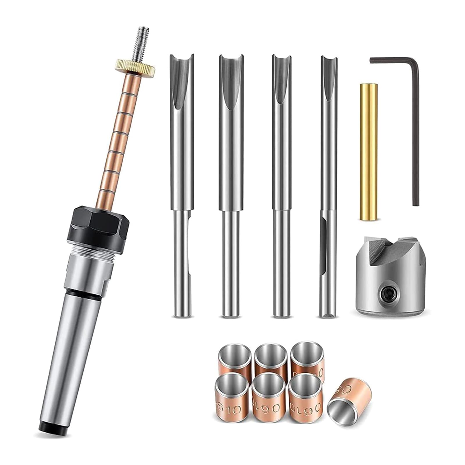 Pen Barrels Trimmers Kits Pen Barrels Trimming Mill Trimmers Set Cutter Shafts Cutting Head Sleeve Adapter Woodworking