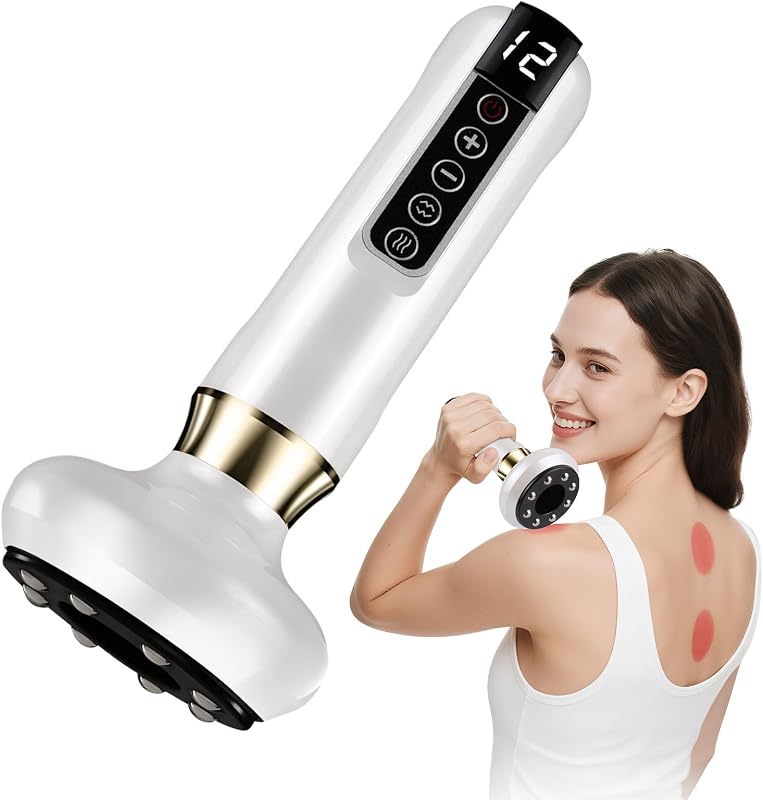 Masajeador Anticelulitico Reductor, 12 Niveles de Succión y Calor, Anticelulítico Reafirmante, Portátil Carga USB C, Dispositivo de Ventosas Eléctricas para Abdomen, Cintura Brazos y Piernas