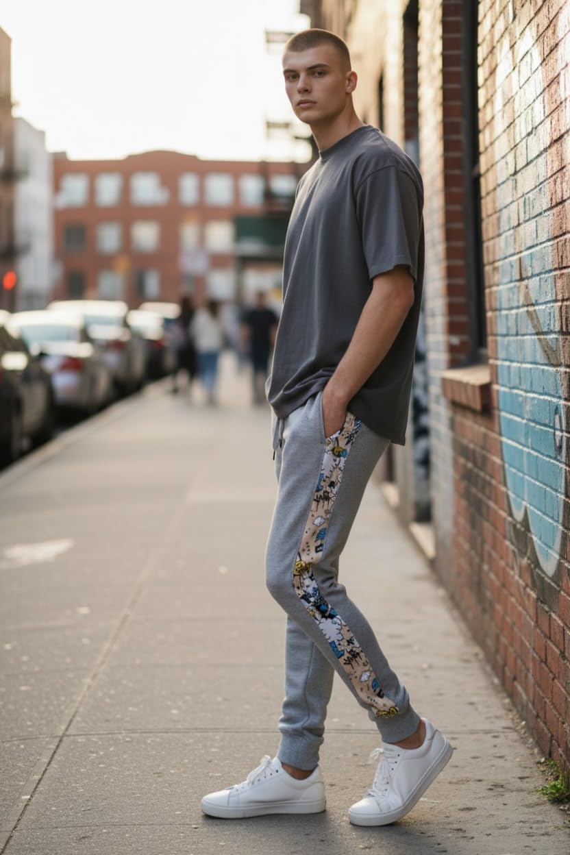 SCREENSHOT P1113 Fleece Pants Premium Urban Streetwear Graphic Sweatpants - Classic Jogger Fit - Image 3