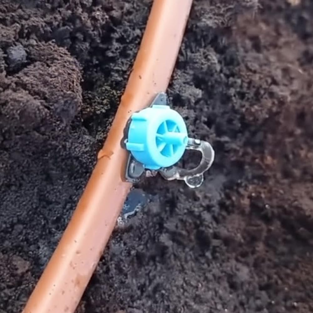 Suinga 500 x Gocciolatori AUTOCOMPENSANTI da 4 l/h per l'irrigazione agricola. Gocciolatore pizzicato SMONTABILE per microtubo. Pressione di lavoro da 0,5 a 3,5 bar.