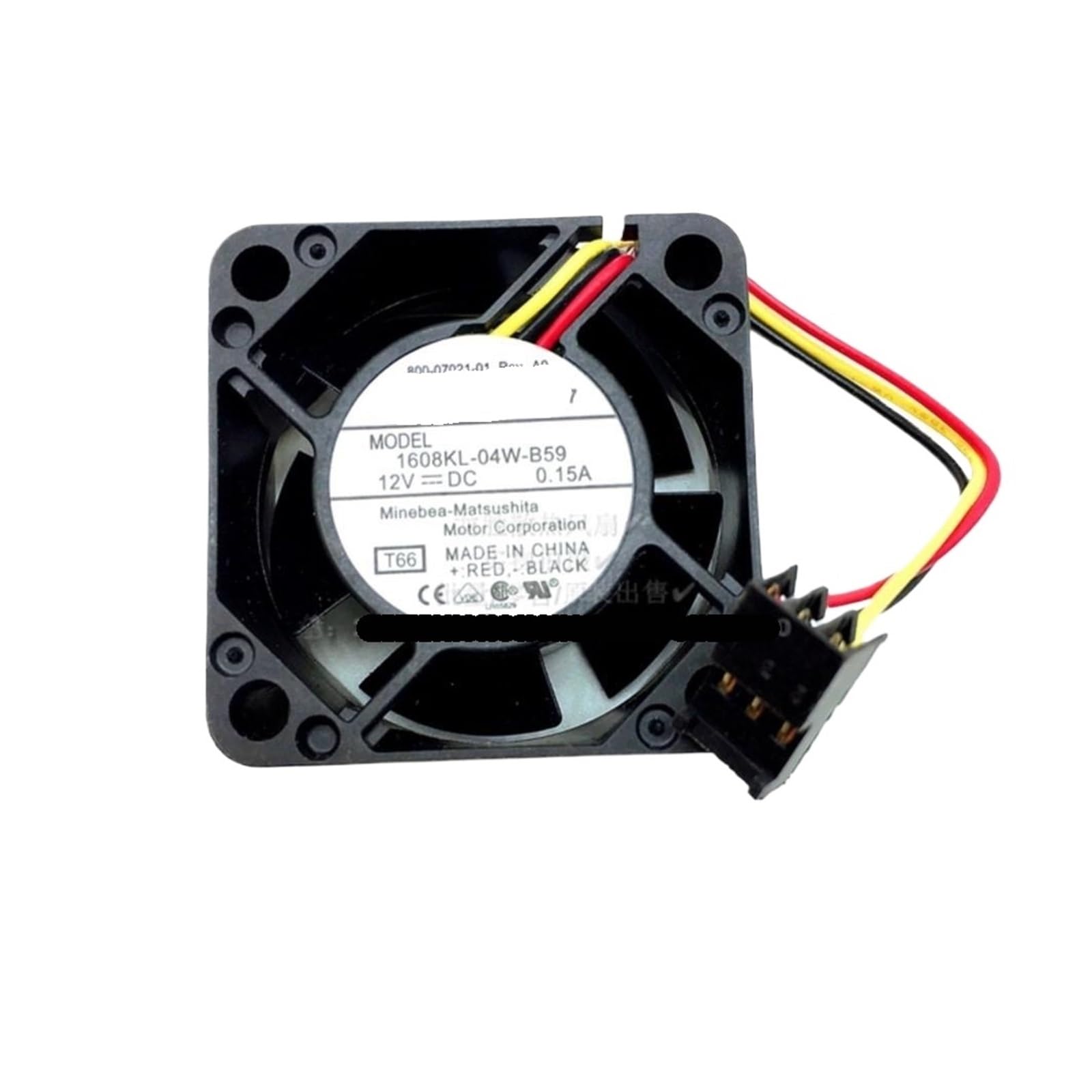 TYHUJKKL 2pcs 1608KL-04W-B59 4020 12V 0.20A Cooling Fans 40mm Dual Ball
