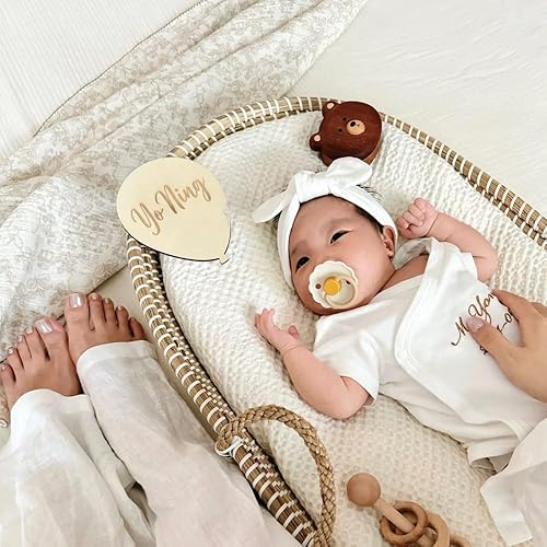 Miniatura 4 de Manta para bebé recién nacido, 100% muselina de algodón, paquete de 2 unidades, diseño de encaje, 40 x 40 pulgadas