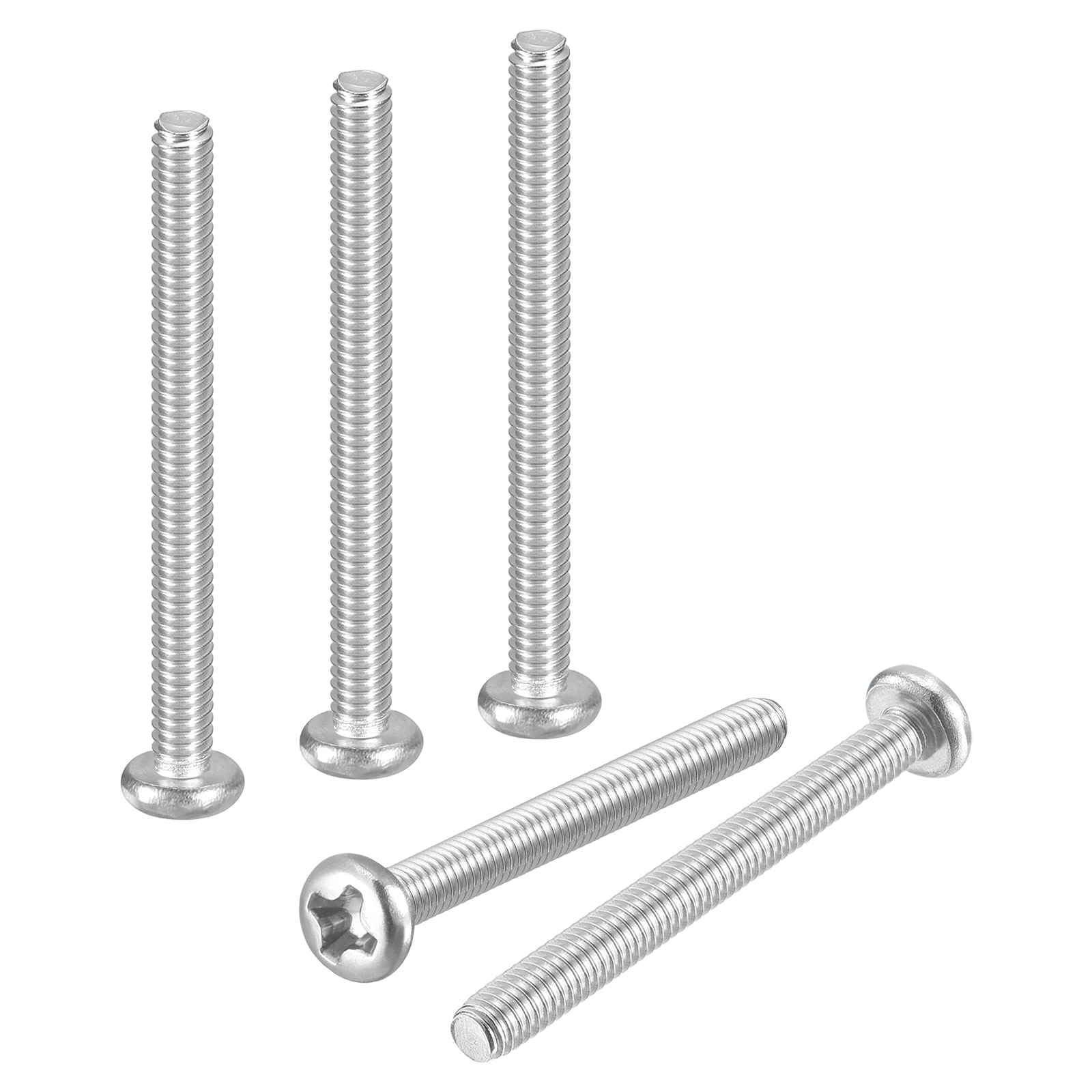 DTGN M2-0.4x22 Pan Head Machine Screws - 100pcs - Good for Machinery - 304 Stainless Steel Phillips Machine Screws Bolts - Silver โ image 1