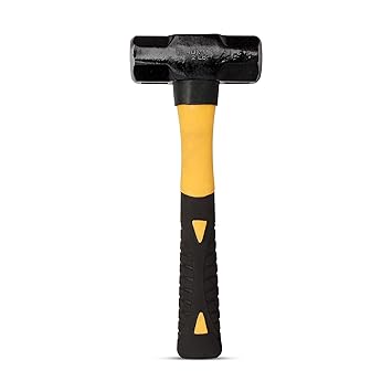 Tools Bae - Heavy Duty Sledge Hammer Fine Fiber Handle, Indestructible Fiberglass Handle, Hand Tools (2 LB)