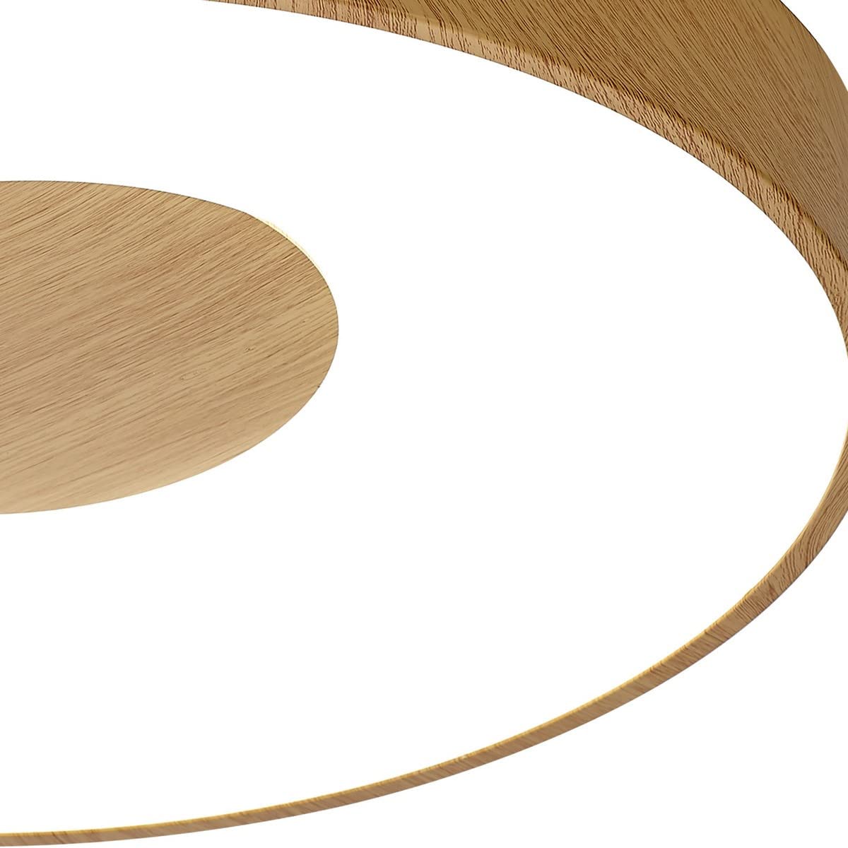 Plafón LED 56W COIN Dimable Mantra Madera Ø38 x 6.8cm altura con mando a distancia