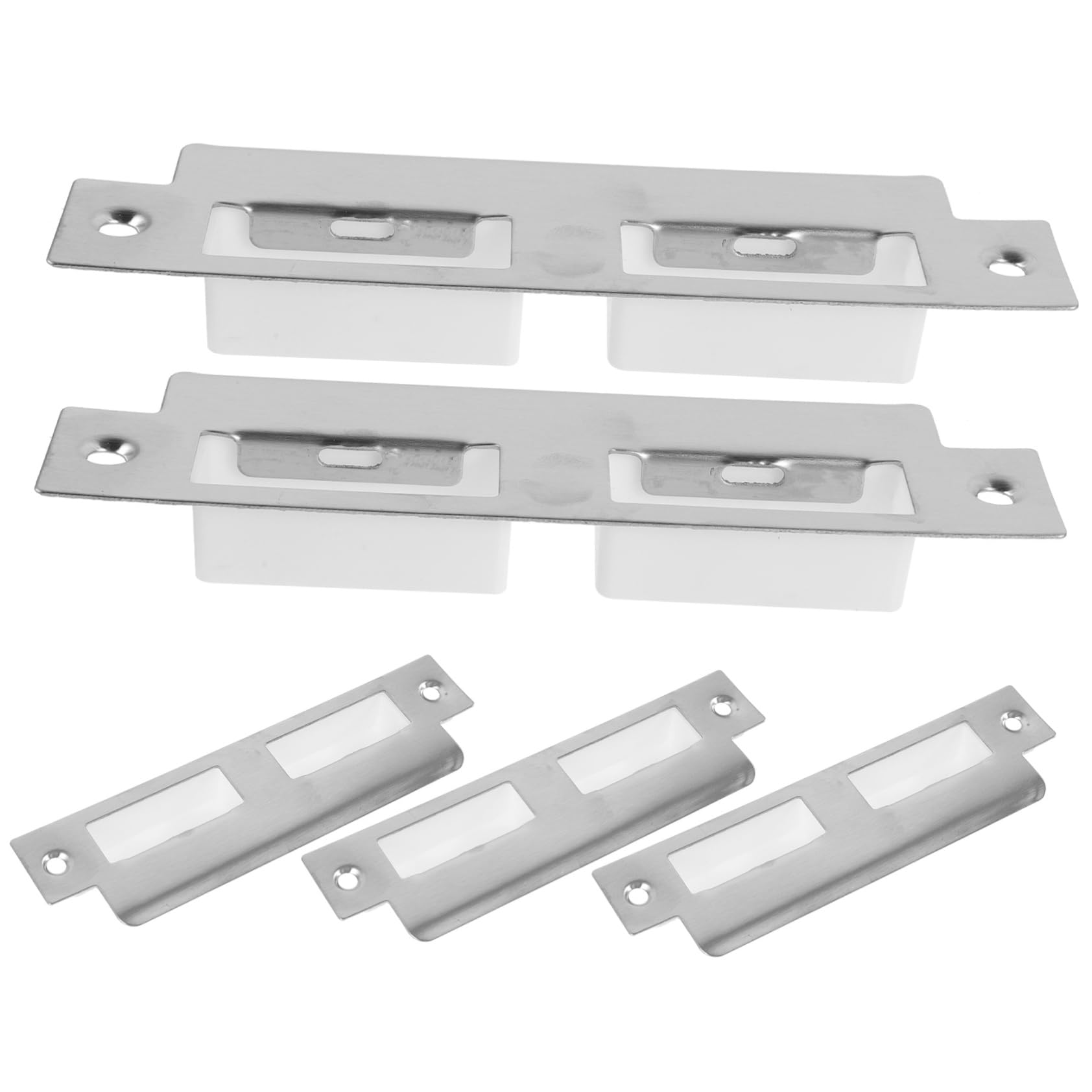 jojofuny 25pièces Plaques De Serrure Inoxydable Pour Sécuriser Vos Portes Intérieures Remplacement Et Facile à Installer Pour Renforcer La Sécurité De Votre Maison