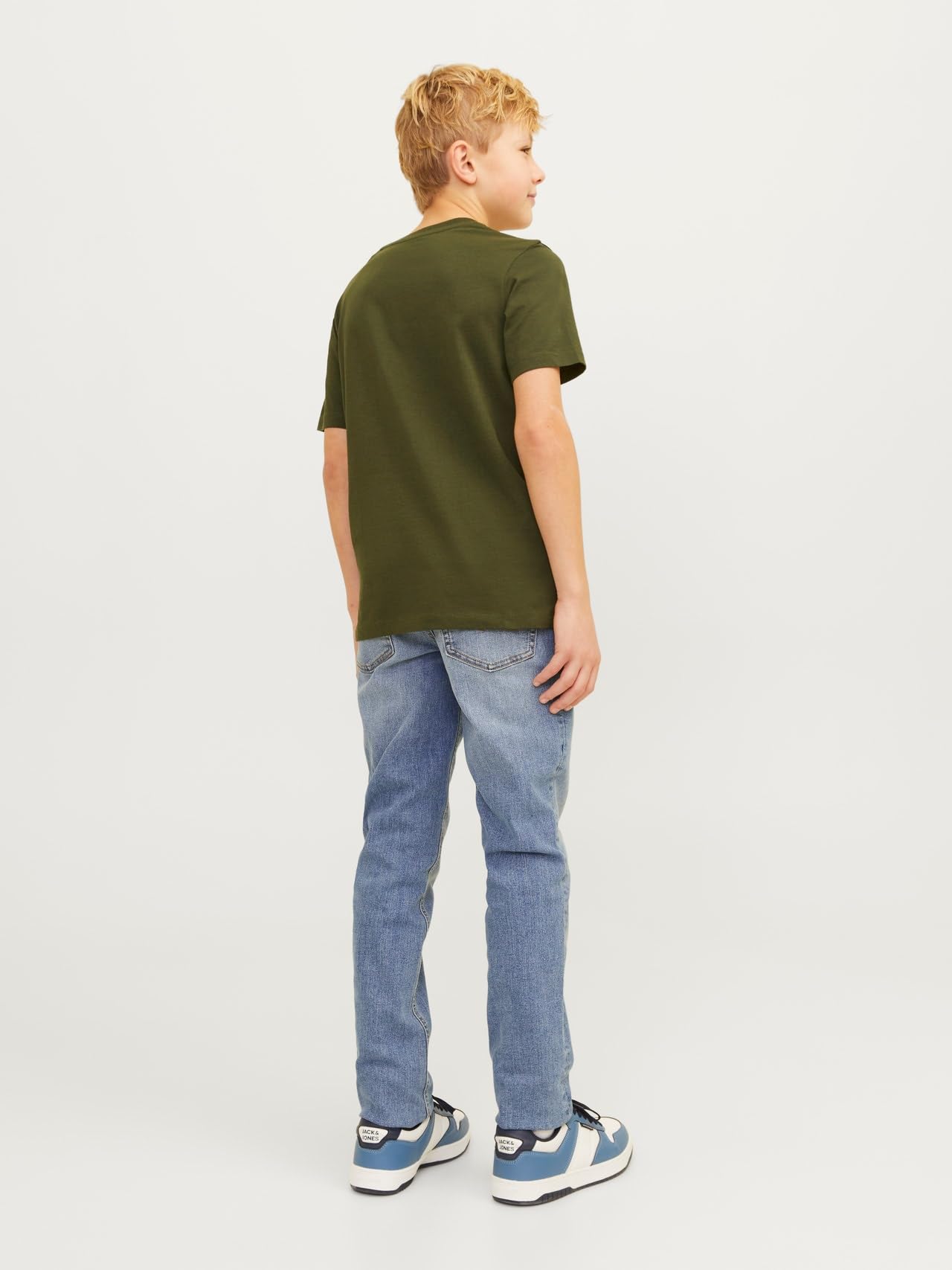 JACK & JONES Jjiglenn Jjelasticated Mf 995 Noos Mni - spodnie jeansowe Chłopcy