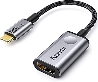 Aceele USB C auf HDMI Adapter (4K@60HZ), Thunderbolt 3 auf HDMI Adapter, USB C HDMI Adapter ist geeignet für MacBook,XPS,i...