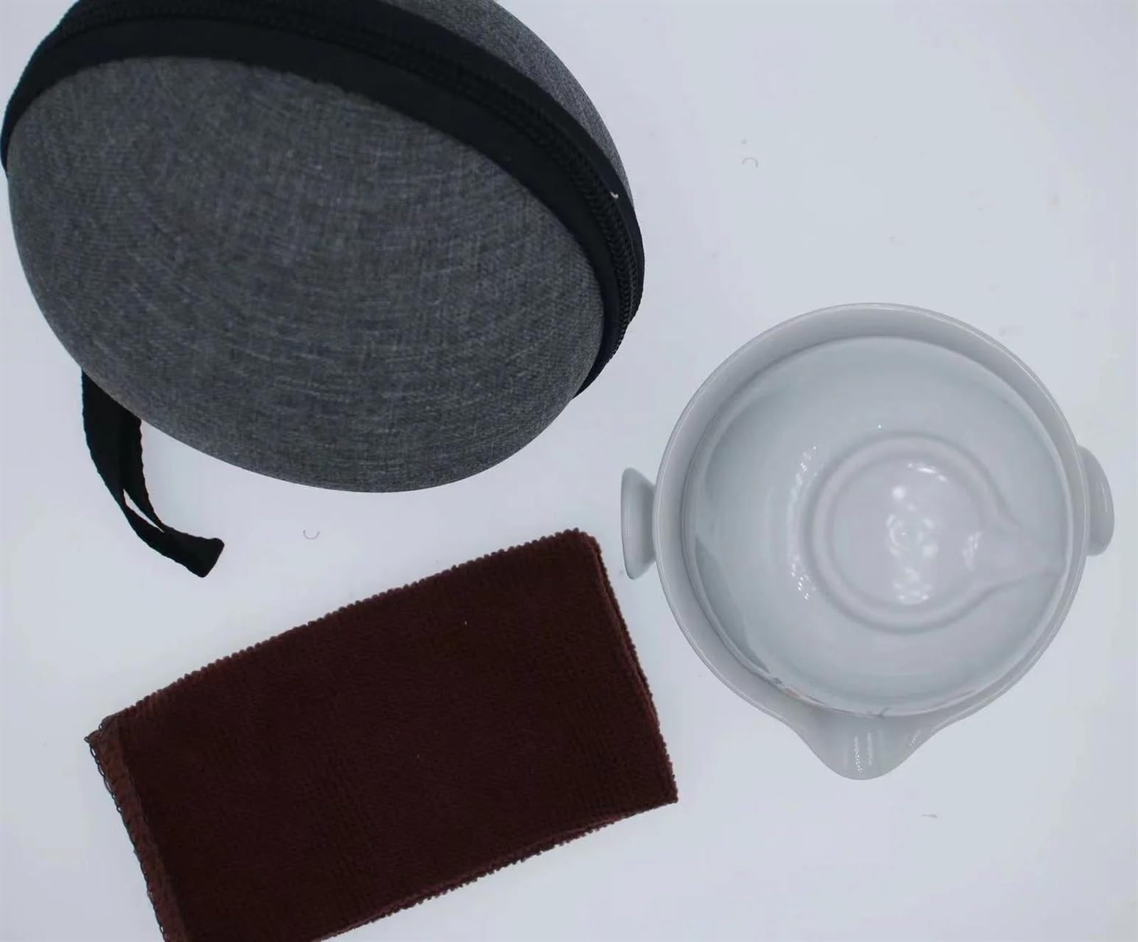 Zestaw do popołudniowej herbaty, 1 filiżanka, przenośny ceramiczny zestaw do herbaty Kung Fu, elegancki, piękny i łatwy w użyciu, zestaw do parzenia kawy i herbaty (A)