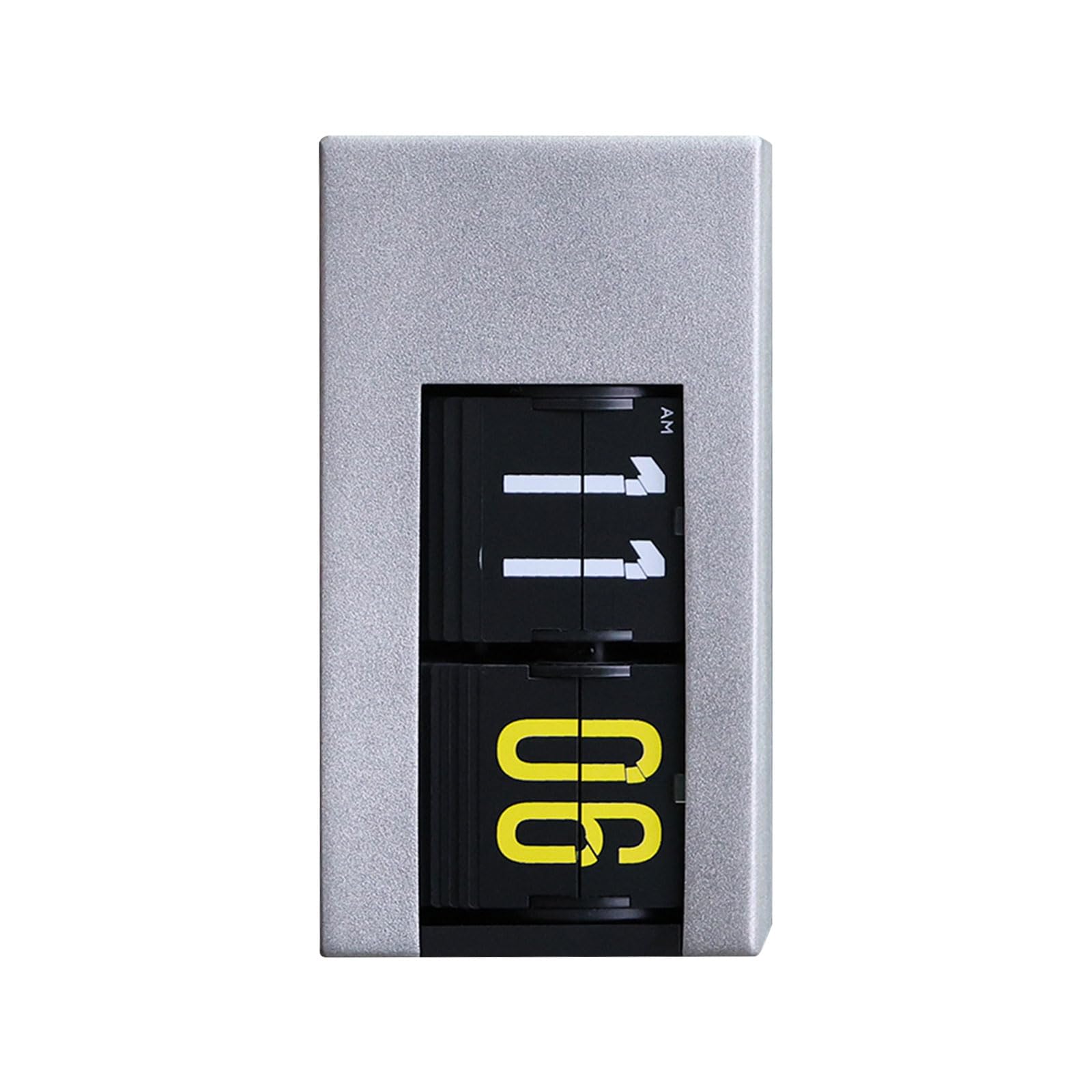 Shntig Quiet Turning Clock with Soft Glow Light Ideal for Nightstand or Bookshelf Display Quiet Toss Display Clock