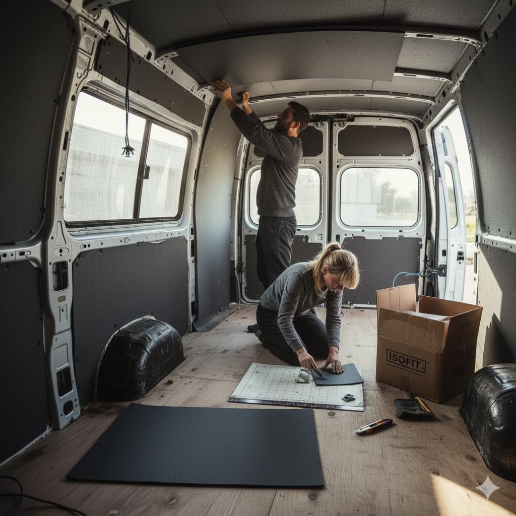 Eurobatex Camper Isolierung selbstklebend (10 mm, 10 m2) | Geprüfte Raumluftqualität & Indoor Air Comfort Gold zertifiziert für Innenräume