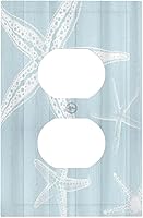 Vista 34 de Cubierta de Placa de Pared de 2 Pandillas de Mármol Abstracto, Placa Frontal de Interruptor de Luz Eléctrico Decorativa en Azul Marino y Oro