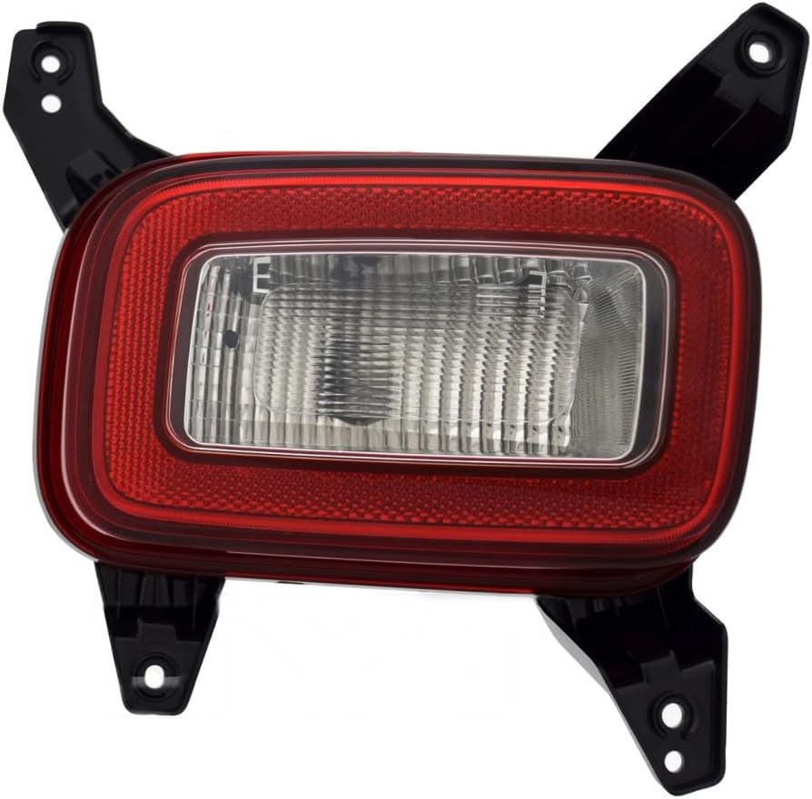 KarParts360 For Hyundai Venue 2020 21 22 23 2024 Back Up Light Driver Side | CAPA | Red And Clear Lens | On Rear Bumper Cover | PP Plastic Housing | With Bulbs | HY2882109, HY2882109C | 92405-K2100