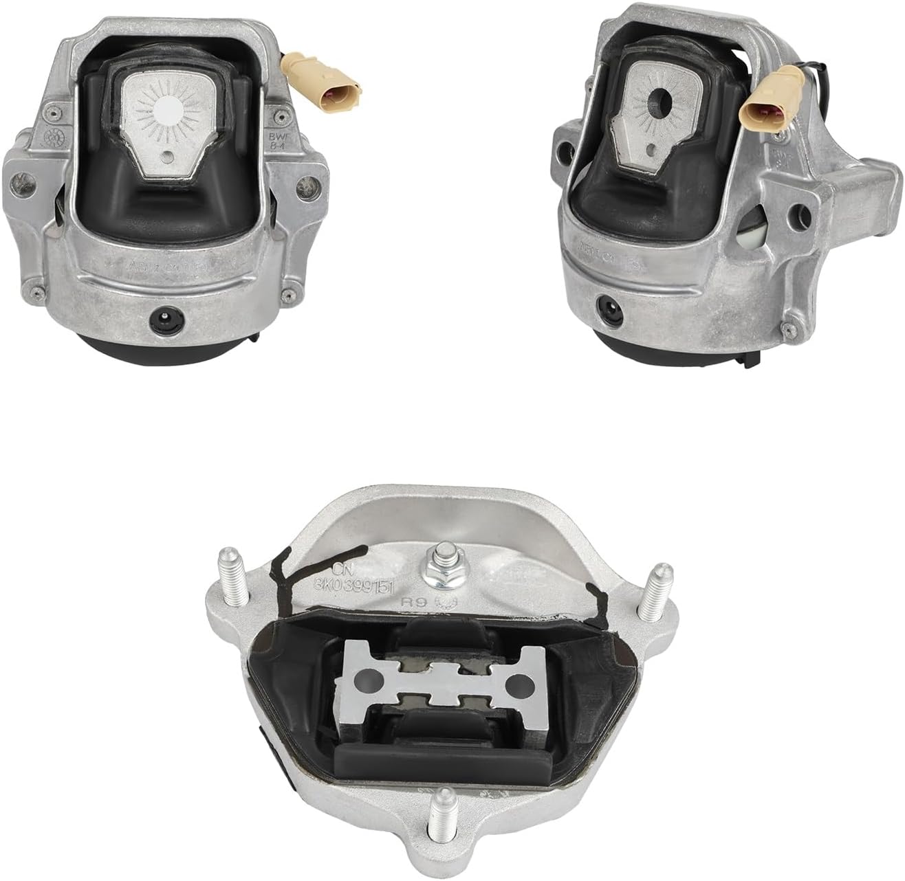 SCITOO Engine Motor Mount and Transmission Mount Set for Audi A4 2.0L 2009-2012 for Audi A4 Quattro 2.0L 2009-2016 for Audi A5 2.0L 2013-2014 Replace OE A6991HY, A6991HY, A4920