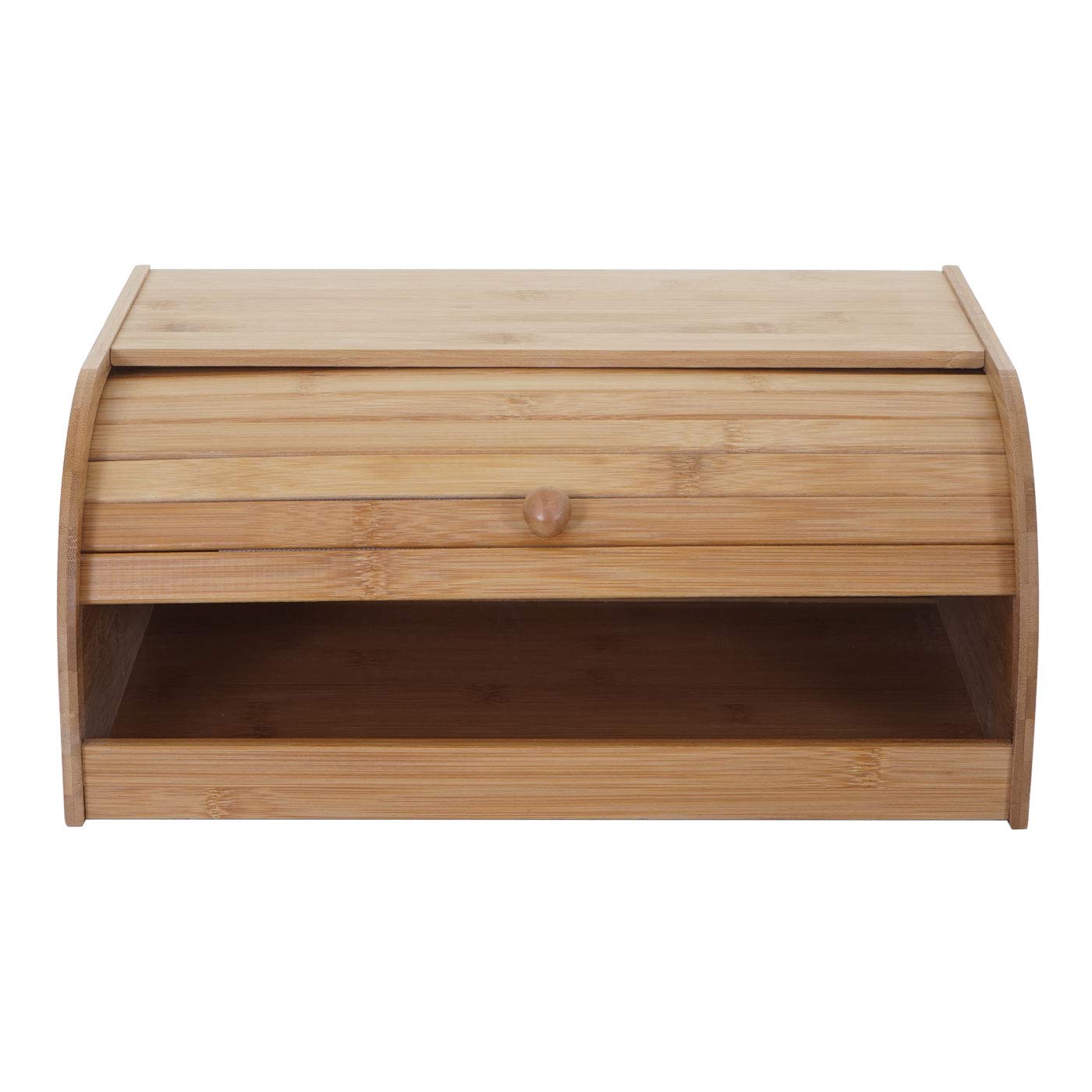 Mendler Chlebak HWC-B80AM, pojemnik na chleb, pojemnik na chleb, do przechowywania chleba, bambusowa pokrywa – 17 x 40 x 28 cm, bez szuflady