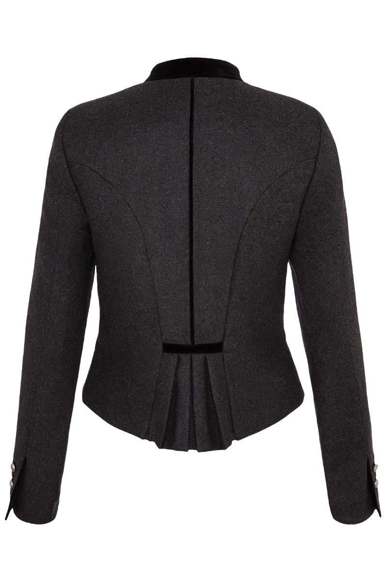 Hammerschmid Damen Damen Trachtenjanker kurz schwarz, 80-SCHWARZ, 34