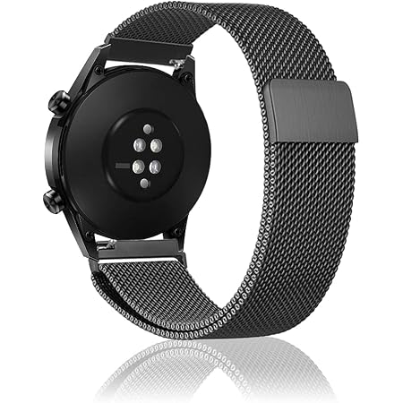 Niboow 20mm Cinturino Compatibile con Huawei Watch GT 3 PRO 43mm/Watch GT 3  42mm/Watch GT 2 42mm/Watch 2, Acciaio Inossidabile Magnetico Cinturino  Compatibile con Honor Magic Watch 2 42mm - Nero : Amazon.it: Elettronica