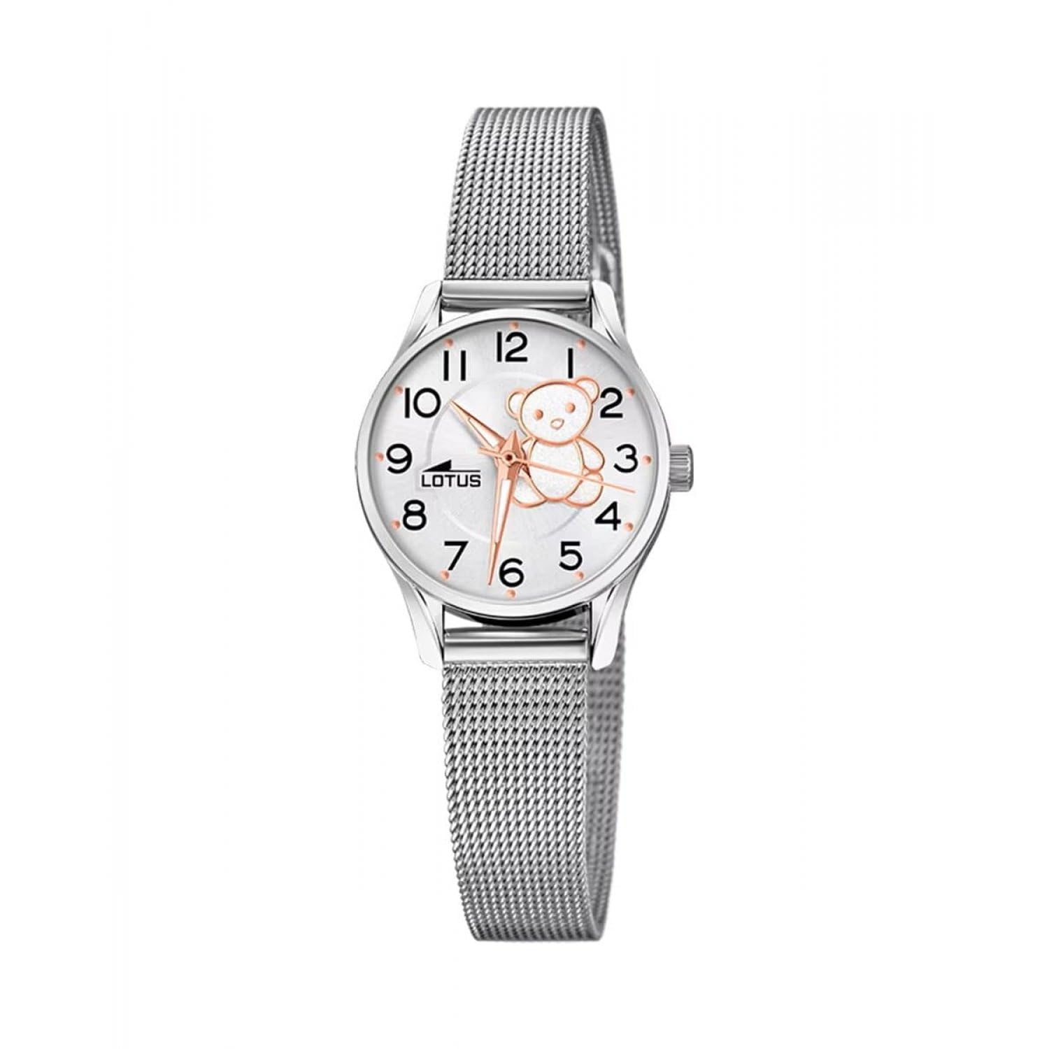 Lotus Mädchenuhr Analog aus Edelstahl 316l Silberfarben