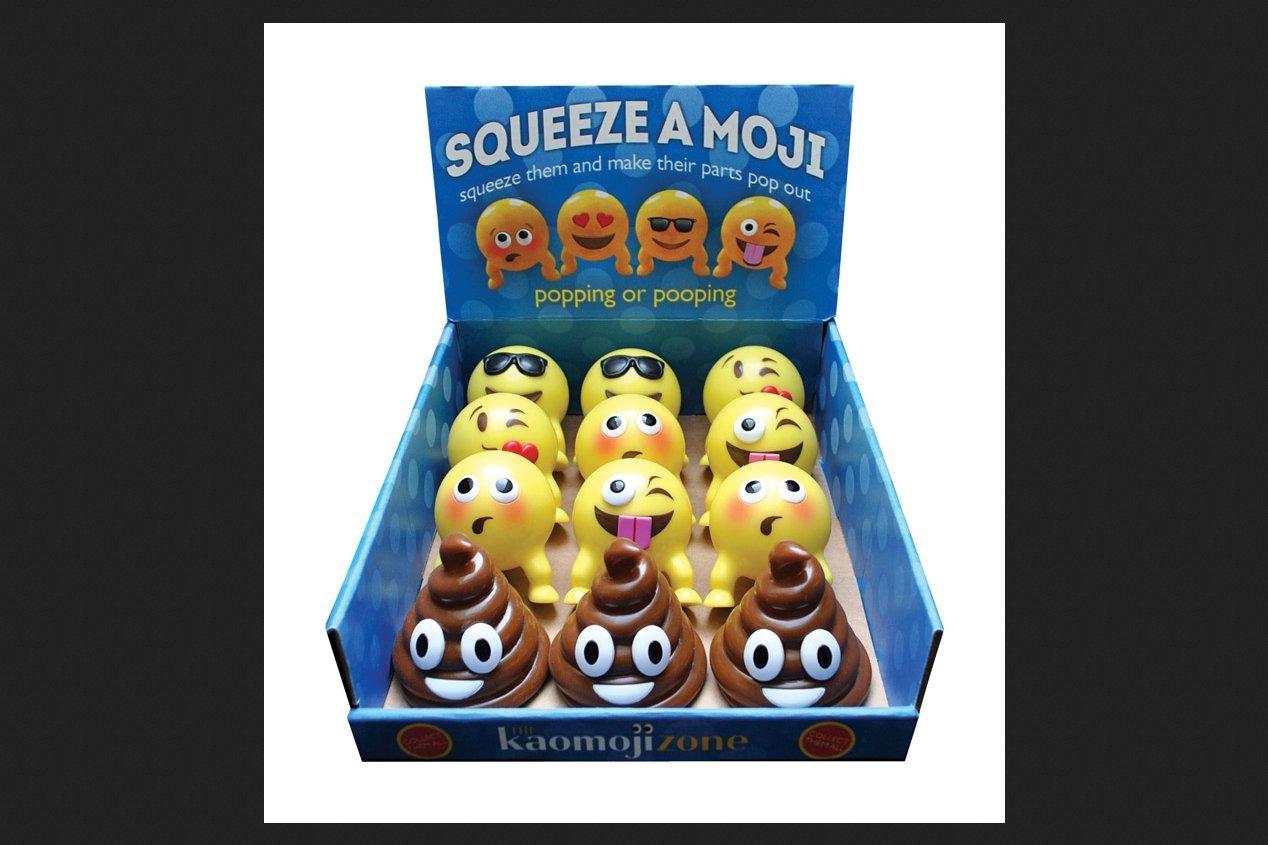 Kaomoji Squeeze A Moji Stress Ball Rubber 1 pk - Case of