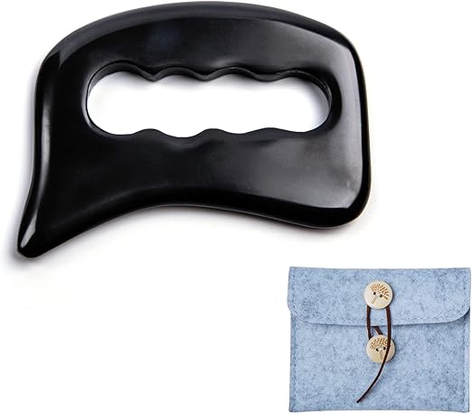 Bian Stone Gua Sha Tools-Massage Scraping Tool for Soft Tissue Mobilization, Physical Therapy for Back, Legs, Arms