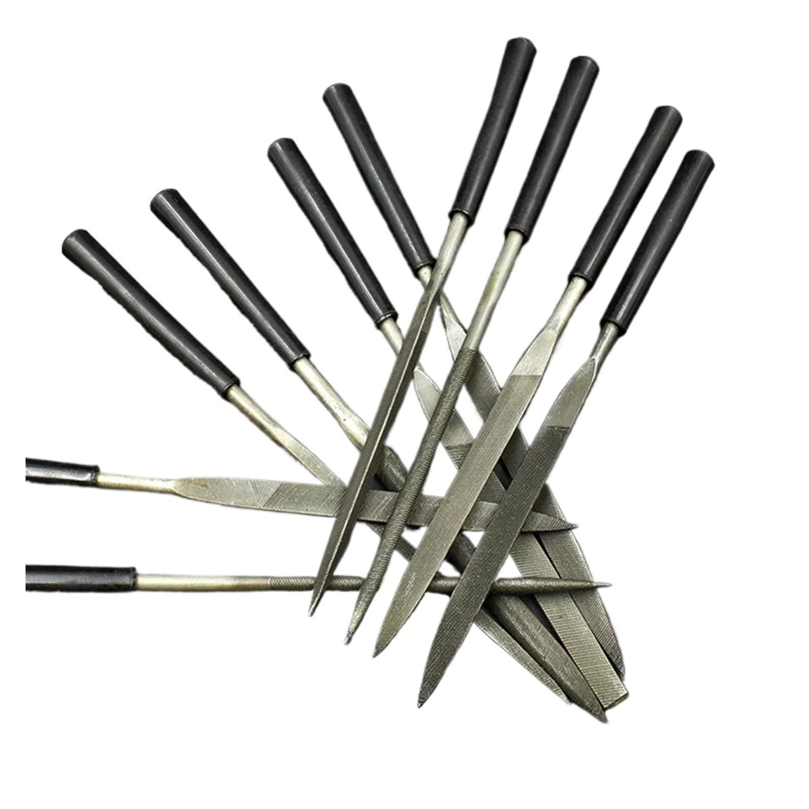 Juego de limas de aguja de diamante, 5 piezas/10 unidades de 3 x 140 mm (10 unidades)