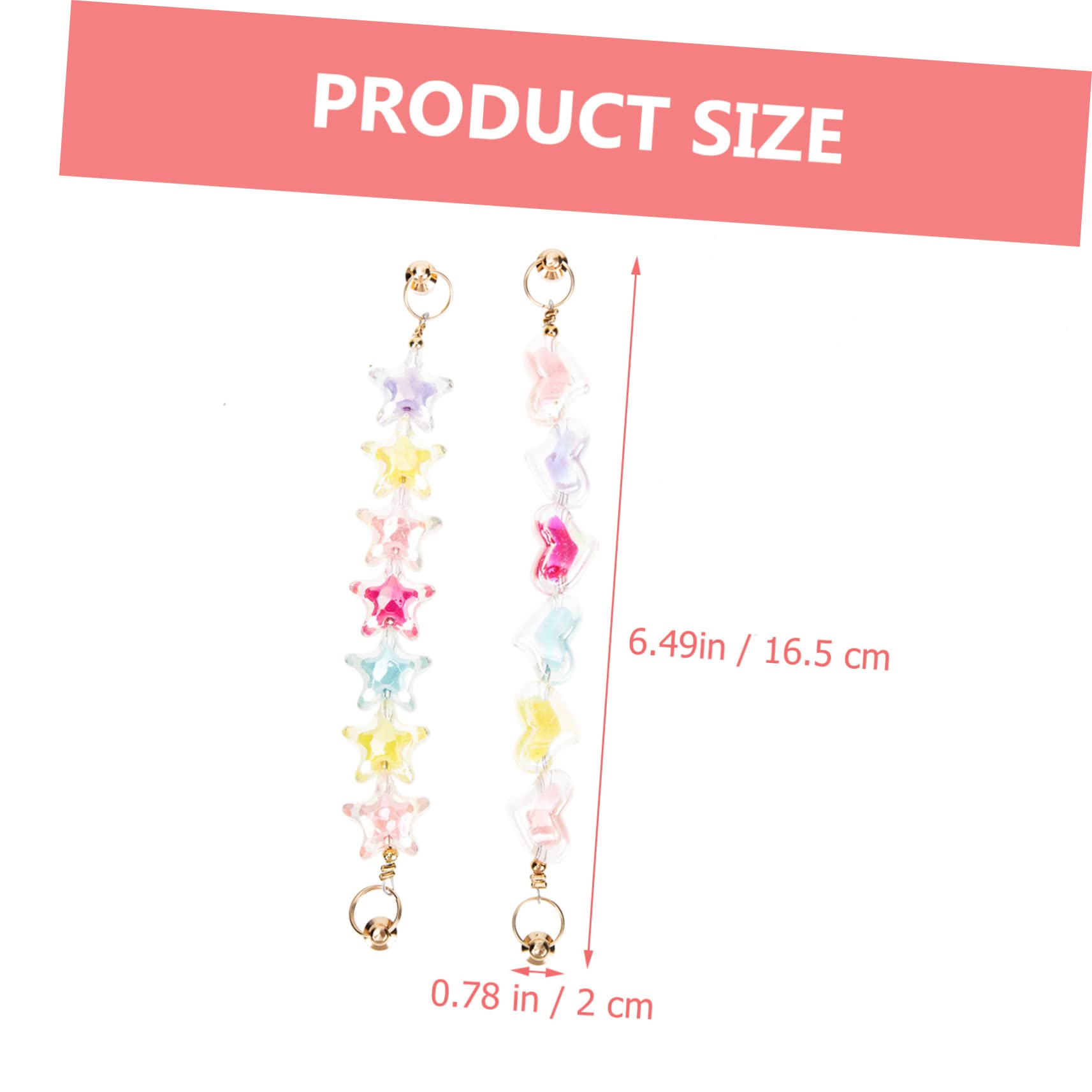 Housoutil Juego De 5 Accesorios Para Fundas De Móvil Cordón Con Cuentas Cadena Correas Para El Asa Soporte De Agarre Resistente A Caídas Pulsera Única Para Mujer (2 Piezas X 5)