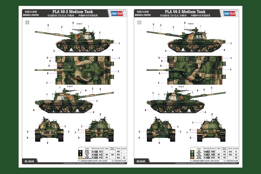 Hobbyboss 1:35 - PLA 59-2 czołg średni