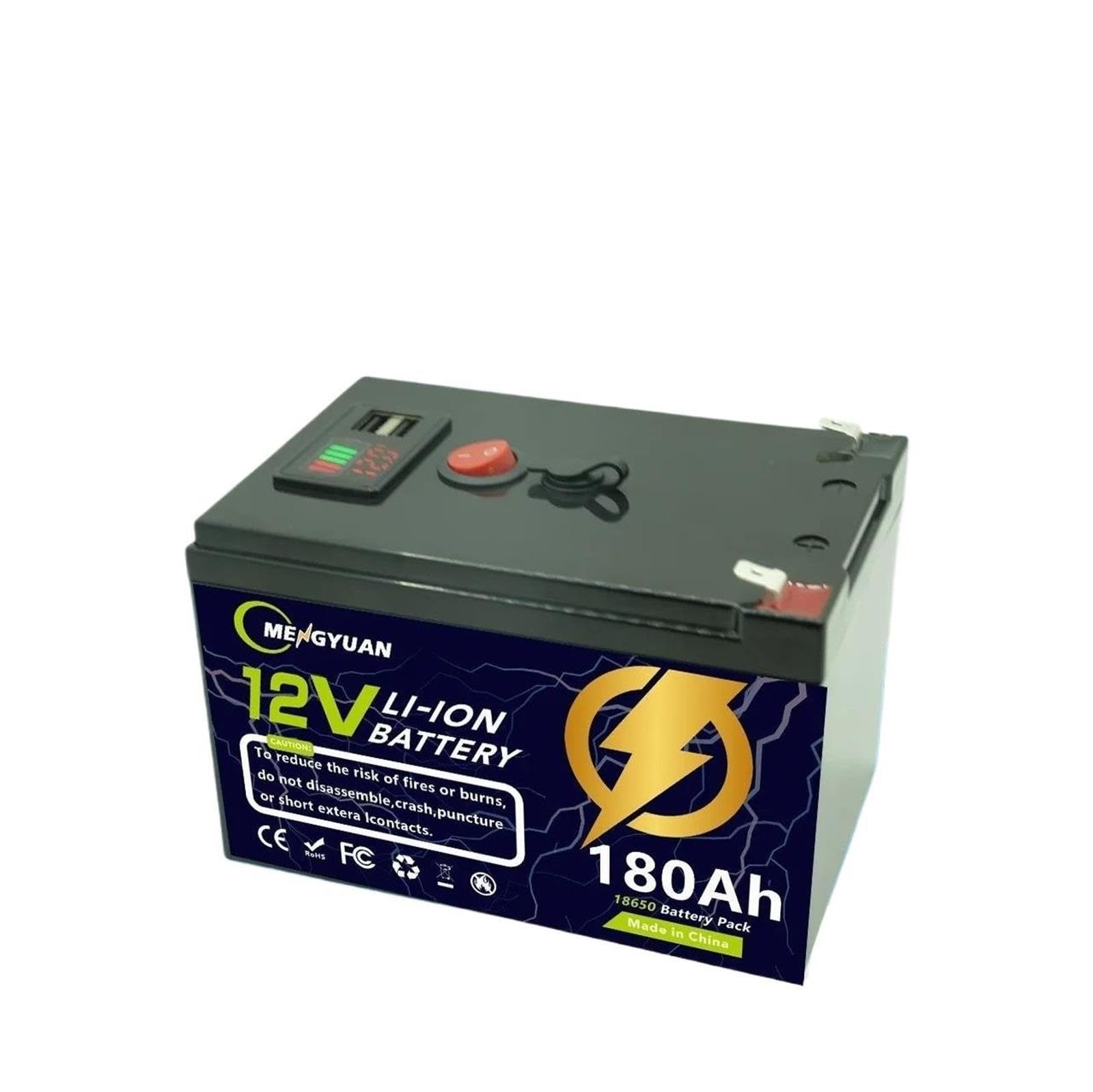 Batteria a ciclo profondo al litio LiFePO4 da 12 V 200 Ah