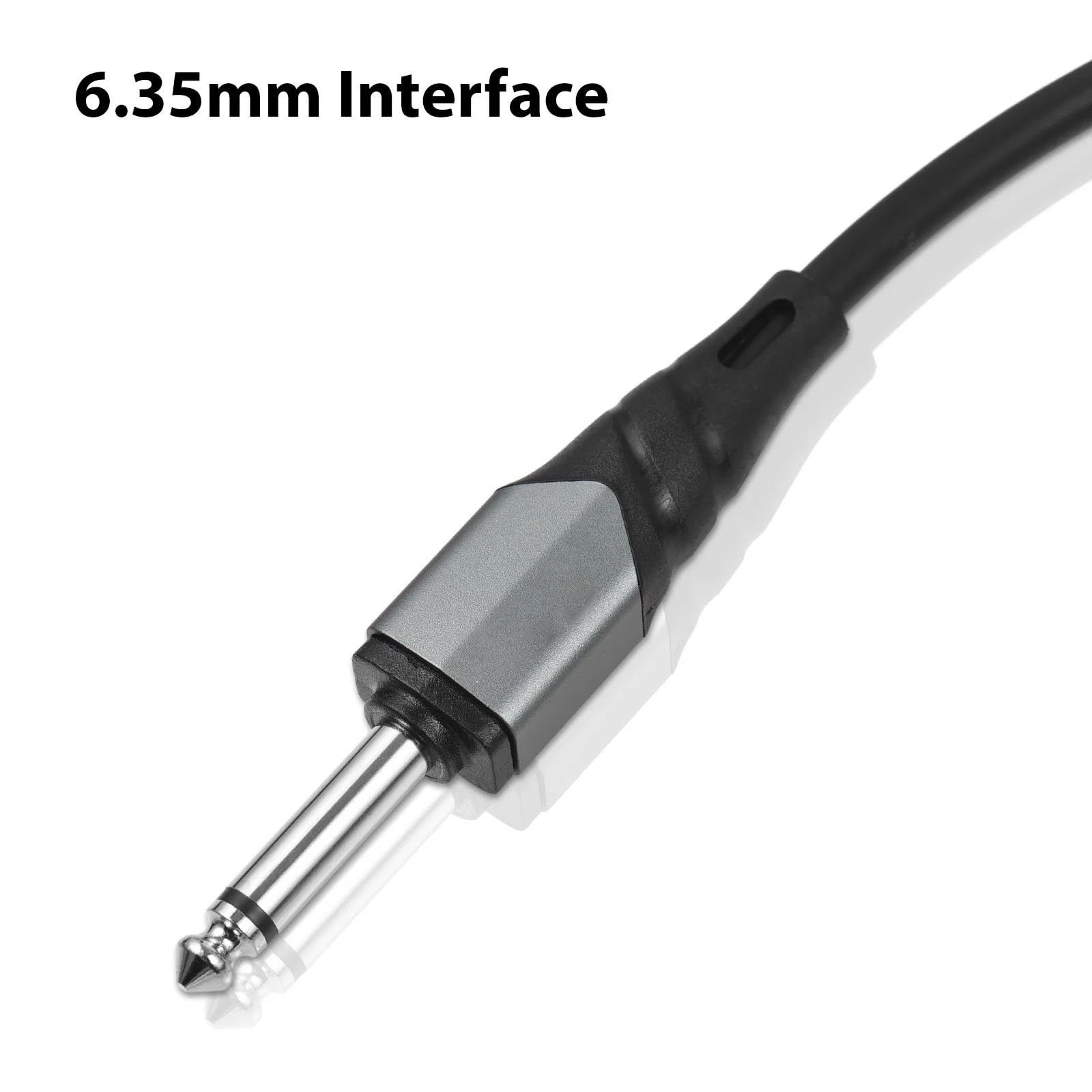 Kabel do instrumentu audio o długości 10 m/33 stóp Złącze 6,35 mm z męskiego na męskie 1/4 cala Gitary Kabel Instrumentalny