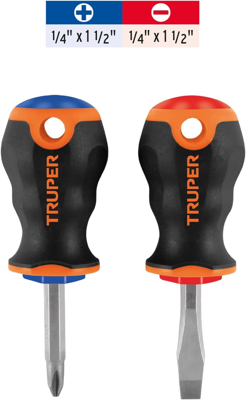 Set of 2 screwdrivers 3 / 16x4 comfort grip handle