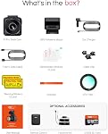 Vantrue E1 Pro 4K Mini Dash Cam Front - STARVIS 2 Vision nocturne avec PlatePix™, HDR Caméra de voiture, intégrée 5.8G WiFi GPS, Contrôle de la voix, 24/7 Mode de stationnement tamponné, Support 1TB Max