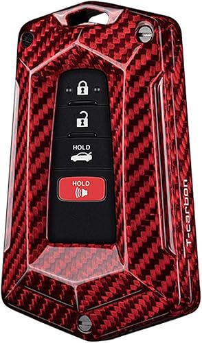 Miniatura 10 de Funda para llavero de automóvil para Toyota 86 GT86 Avalon C-HR Camry Corolla Highlander Land Cruiser Prado Prius RAV4 fibra de carbono antiarañazos