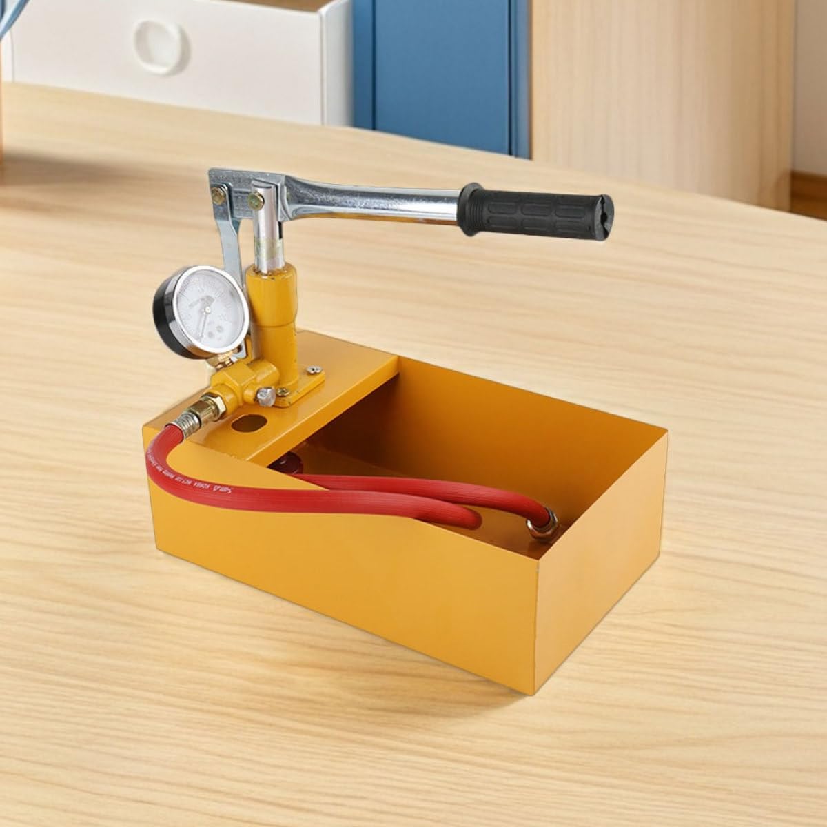 VALICLUD Bomba de Presión Manual Hidrostática para Prueba de Tuberías de Agua 25 Kg, Comprobador Hidráulico Compacto, Equipo Portátil para Test de Presión en Fontanería Color Aleatorio