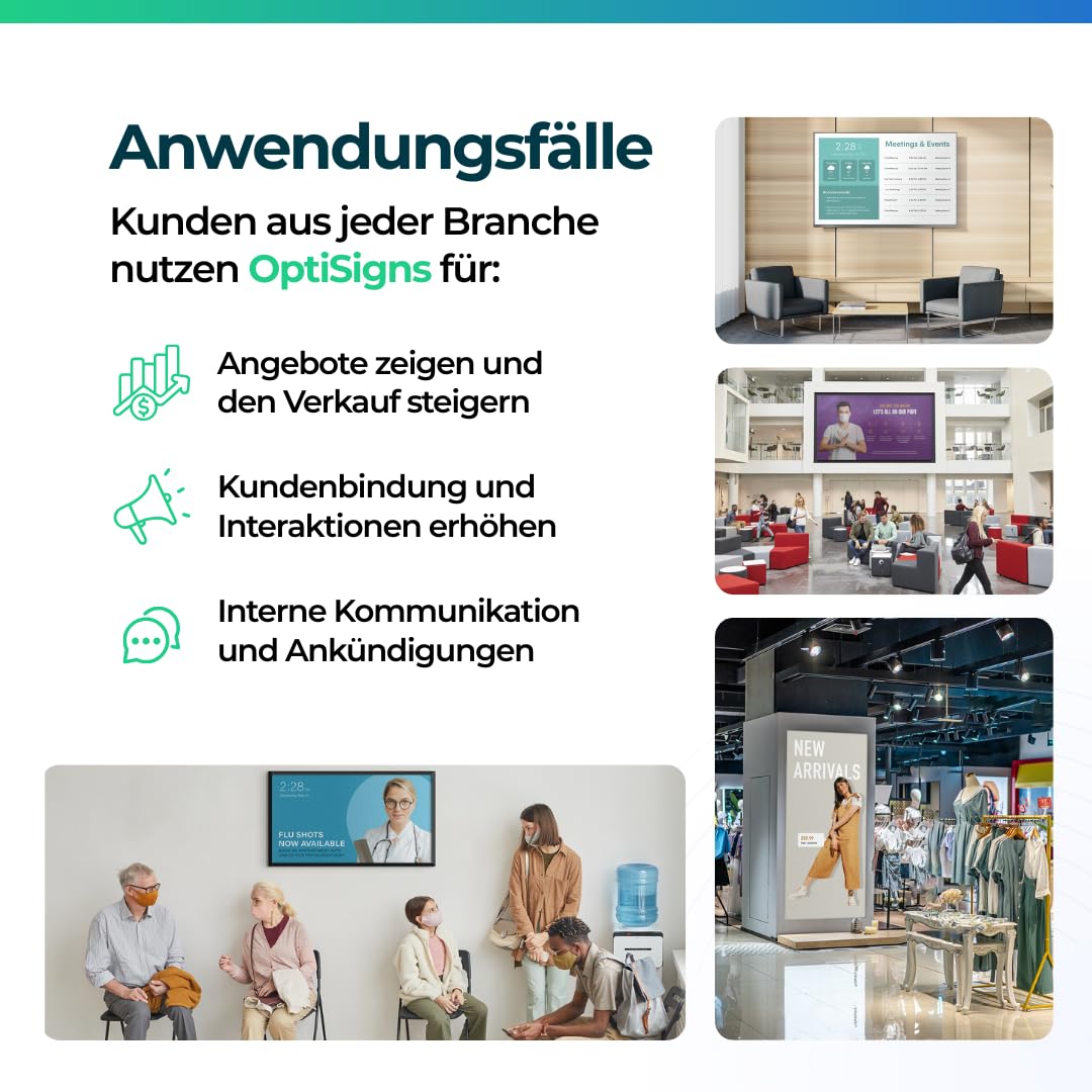 OptiSigns Android Stick Digital Signage Player - EU Stecker