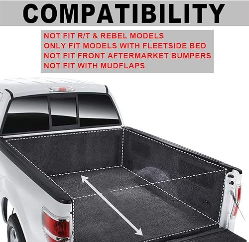 Miniatura 3 de G-PLUS Guardabarros compatibles con Dodge Ram 2500 3500 Pickup 2010 2011 2012 2013 2014 2015 2016 2017, protector de rueda negro texturizado 4 piezas