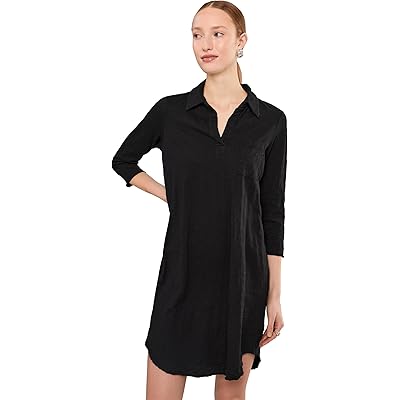 Платье Mod-o-doc 3/4 Sleeve Johnny Collar Dress